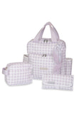 Kit Mala Maternidade + Mochila Passeio + Porta Fralda Campo Lavandas – Masterbag Baby