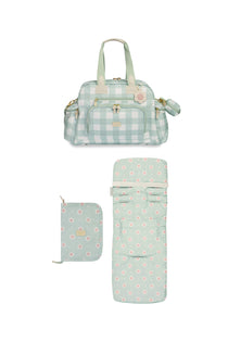 KIT MATERNIDADE 3 PÇS MARGARIDA - MENTA - MASTERBAG