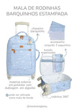MALA DE RODINHA BARQUINHOS ESTAMPADA - AZUL