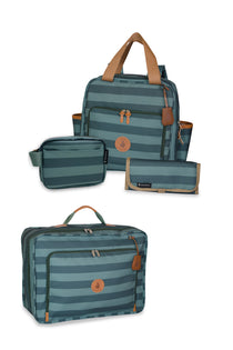 Kit Mala de Maternidade Brooklyn Oliva + Mochila + Porta Fralda - Masterbag baby