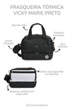 FRASQUEIRA TÉRMICA VICKY MARIE - PRETO - MASTERBAG