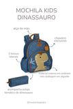 MOCHILA KIDS DINOSSAURO - AZUL - MASTERBAG