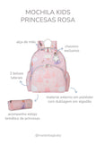 MOCHILA KIDS PRINCESAS - ROSA - MASTERBAG KIDS
