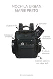 MOCHILA URBAN MARIE - PRETO - MASTERBAG