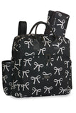 MOCHILA VINTAGE MARIE ESTAMPADA - PRETO