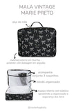 MALA VINTAGE MARIE ESTAMPADA - PRETO - MASTERBAG