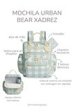 MOCHILA URBAN BEAR XADREZ - MENTA - MASTERBAG