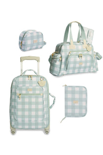 KIT MATERNIDADE 4 PÇS BEAR XADREZ - MENTA