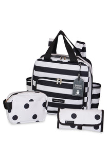 Kit Mochila de Maternidade Brooklyn Preta + Porta Fralda – Masterbag Baby