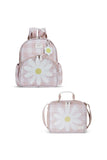 KIT MOCHILA + LANCHEIRA KIDS MARGARIDA - ROSA