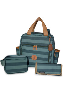Kit Mochila de Maternidade Brooklyn Oliva + Porta Fralda – Masterbag Baby