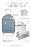 MALA DE RODINHA CARRINHOS - AZUL - MASTERBAG