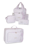 Kit Mala Maternidade + Mochila Passeio + Porta Fralda Campo Lavandas – Masterbag Baby