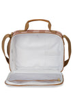 MOCHILA DE RODINHA + LANCHEIRA KIDS - COGUMELOS - CARAMELO - MASTERBAG KIDS