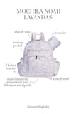 MOCHILA NOAH FLORAL LAVANDAS - MASTERBAG