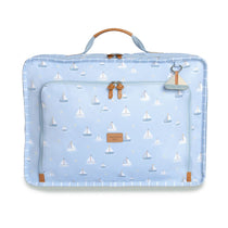 MALA VINTAGE BARQUINHOS ESTAMPADA - AZUL - MASTERBAG