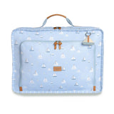 MALA VINTAGE BARQUINHOS ESTAMPADA - AZUL - MASTERBAG