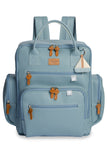 KIT MATERNIDADE 4 PÇS BARQUINHOS LISA - AZUL - MASTERBAG
