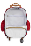 KIT MOCHILA DE RODINHAS + LANCHEIRA KIDS CARROS - VERMELHO