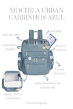 MOCHILA URBAN CARRINHOS - AZUL