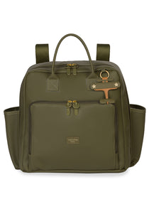 MOCHILA VINTAGE AVIÃO LISA - OLIVA