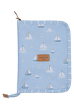 KIT MATERNIDADE 4 PÇS BARQUINHOS LISA - AZUL - MASTERBAG