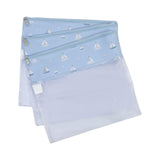 CONJUNTO 3 SAQUINHOS BARQUINHOS ESTAMPADA - AZUL - MASTERBAG