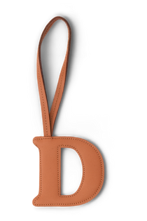 CHAVEIRO LETRA D PERSONALIZADO - CARAMELO - MASTERBAG