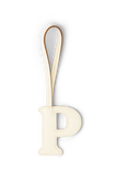 CHAVEIRO LETRA P PERSONAIZADO - MARFIM- MASTERBAG