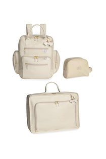 KIT VIAGEM DE FIM DE SEMANA CARRINHOS - MARFIM - MASTERBAG
