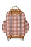 MOCHILA DE RODINHA + LANCHEIRA KIDS - COGUMELOS - CARAMELO - MASTERBAG KIDS