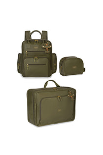 KIT VIAGEM DE FIM DE SEMANA AVIÃO LISA - OLIVA - MASTERBAG