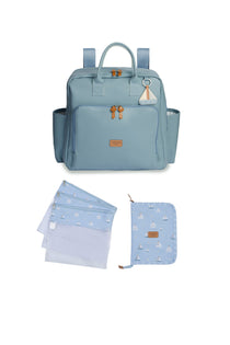 KIT DIA A DIA VINTAGE BARQUINHOS LISA - AZUL - MASTERBAG