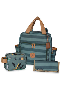 Kit Mochila de Maternidade Brooklyn Oliva + Porta Fralda – Masterbag Baby