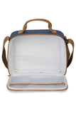 MOCHILA DE RODINHAS + LANCHEIRA KIDS DINOSSAURO - AZUL - MASTERBAG KIDS