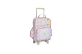 MOCHILA DE RODINHAS + LANCHEIRA KIDS MARGARIDA - ROSA - MASTERBAG KIDS
