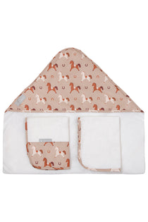 CONJUNTO DE TOALHAS CAVALINHOS - BEGE - MASTERBAG