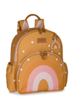 MOCHILA KIDS ARCO-ÍRIS BOHO - MOSTARDA