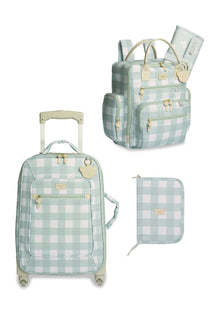 KIT MATERNIDADE 3 PÇS BEAR XADREZ - MENTA