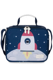 KIT MOCHILA DE RODINHA + LANCHEIRA KIDS - ESPAÇO - MARINHO