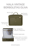 MALA VINTAGE BORBOLETAS - OLIVA - MASTERBAG