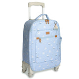 MALA DE RODINHA BARQUINHOS ESTAMPADA - AZUL