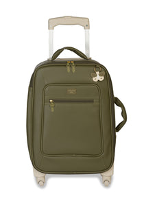 MALA DE RODINHA BORBOLETAS - OLIVA