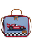 KIT MOCHILA DE RODINHAS + LANCHEIRA KIDS CARROS - VERMELHO
