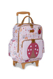 MOCHILA DE RODINHA KIDS JOANINHA - ROSA - MASTERBAG