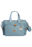 KIT MATERNIDADE 4 PÇS BARQUINHOS LISA - AZUL - MASTERBAG