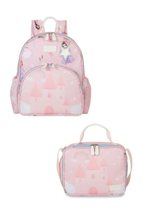 MOCHILA + LANCHEIRA KIDS PRINCESAS - ROSA - MASTERBAG KIDS