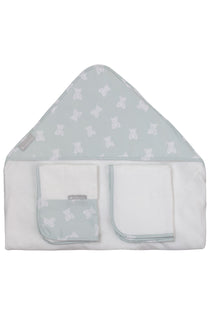 CONJUNTO DE TOALHAS BEAR XADREZ - MENTA - MASTERBAG
