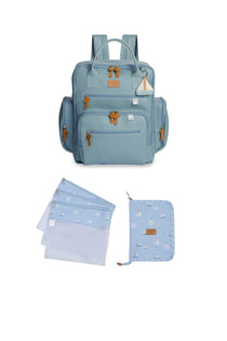 KIT DIA A DIA URBAN BARQUINHOS LISA - AZUL - MASTERBAG