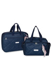 Kit Mala Maternidade + Bolsa de Passeio Náutica Marinho PVC – Masterbag Baby